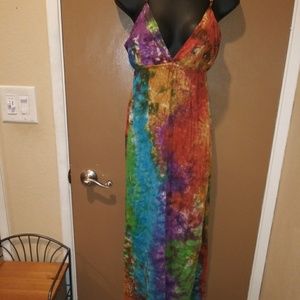 B2 Delicia Raindow Long Shagetti Strap Dress Medium